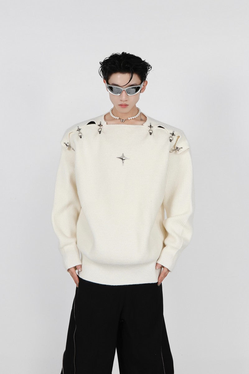 Strickpullover mit Logo