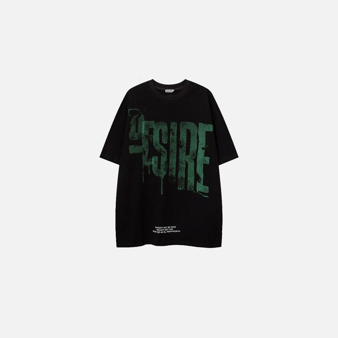 T-shirt décontracté style hip-hop American Graffiti