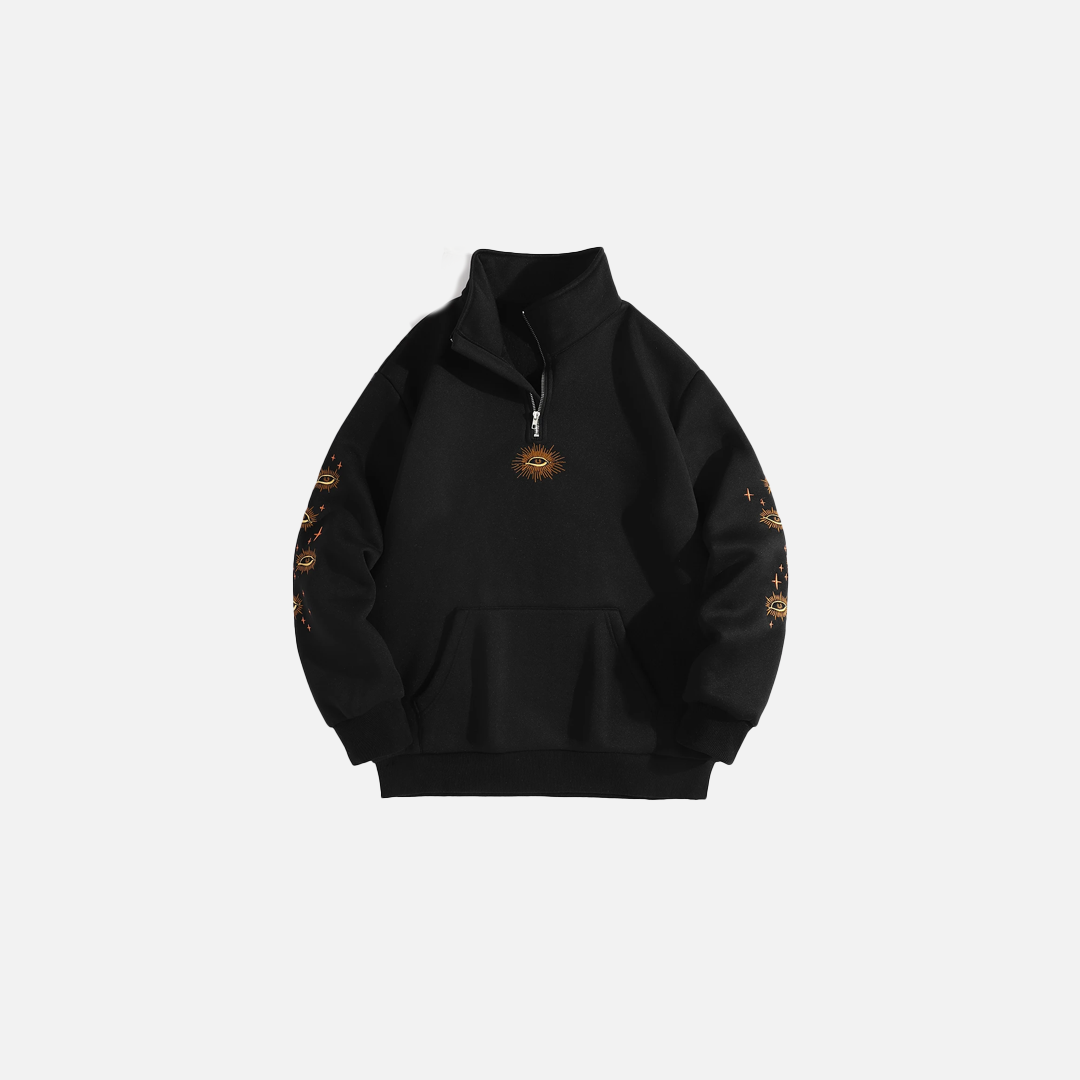 Gemütliches Fleece-Sweatshirt mit Sternenmuster