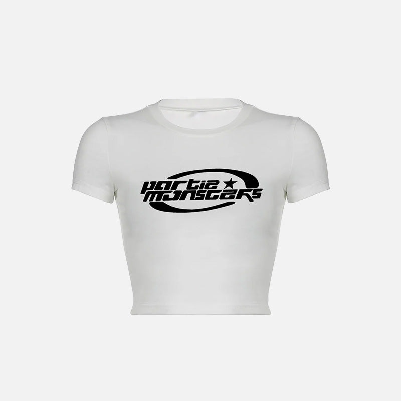 Y2K Damen-Crop-Top