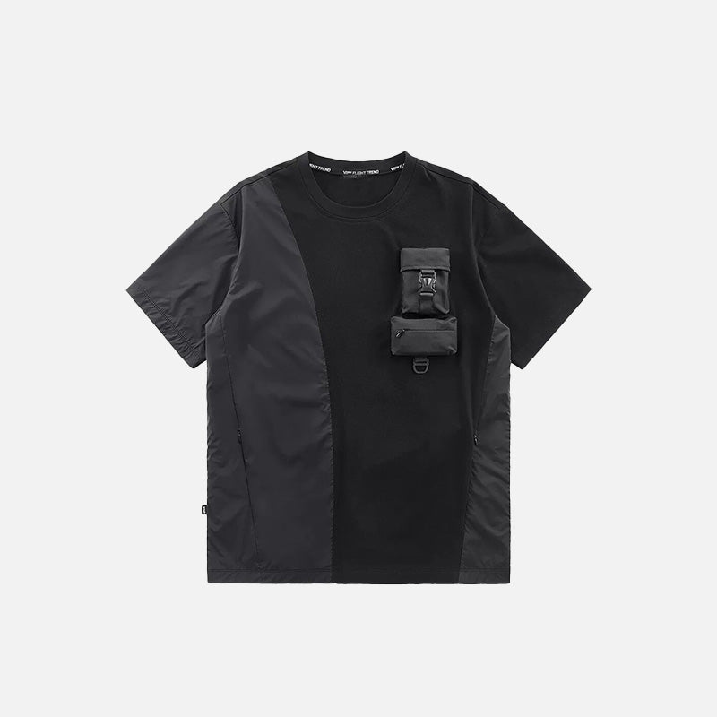 Cargo-T-Shirt mit Farbblockmuster