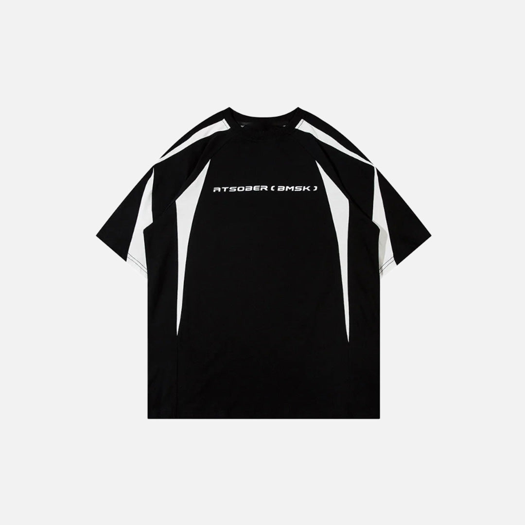 T-shirt Sharp à empiècements fendus