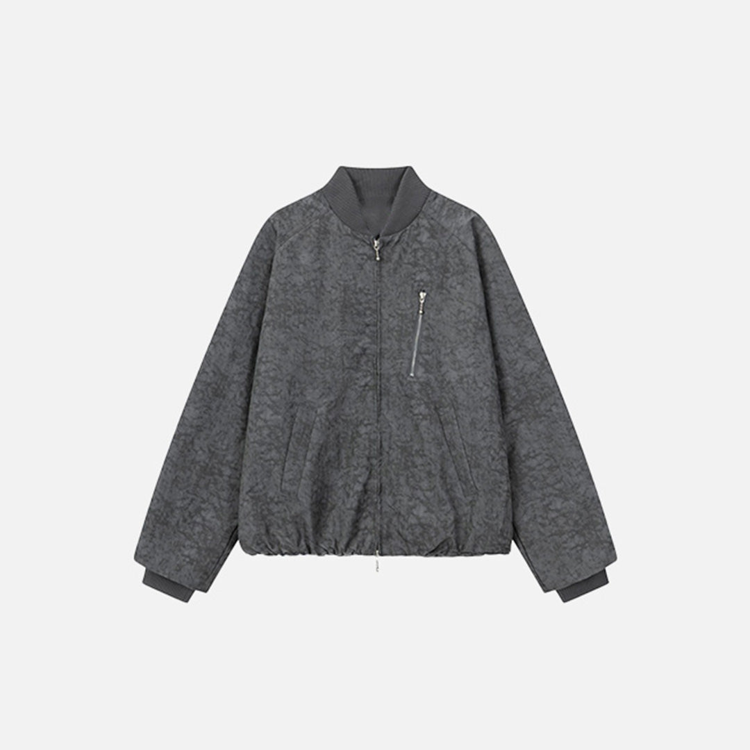 Veste délavée au charbon