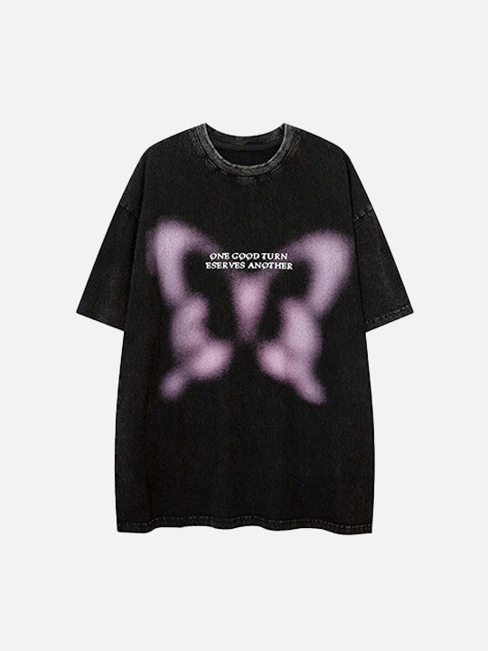 Tugend-Schmetterling-T-Shirt
