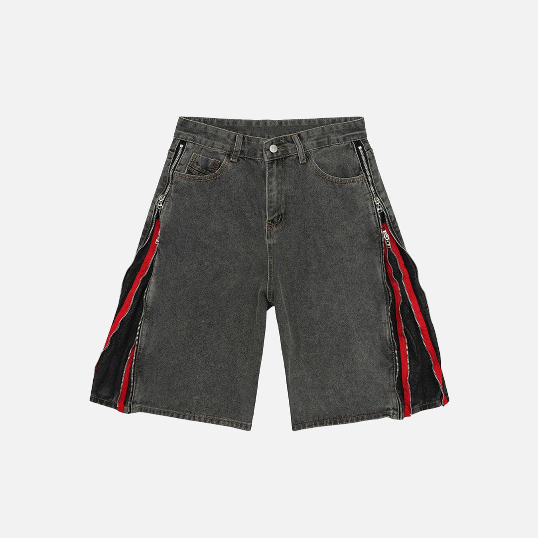 Street Zipper Cargo Shorts