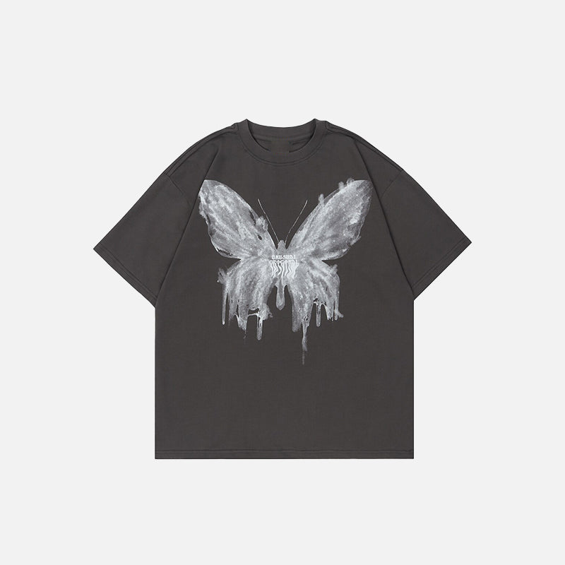 T-shirt à imprimé papillon