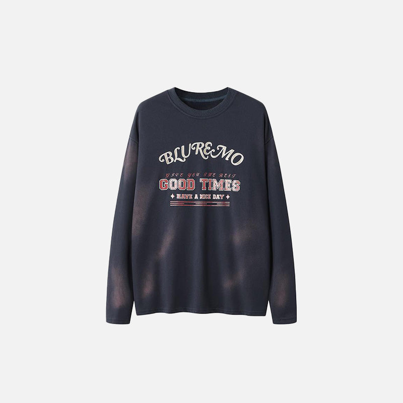 Sweatshirt mit Aufdruck „Good Times“
