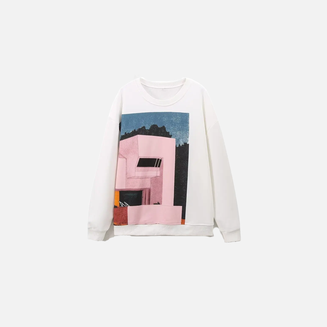 Gemütliches Oversize-Sweatshirt mit Print