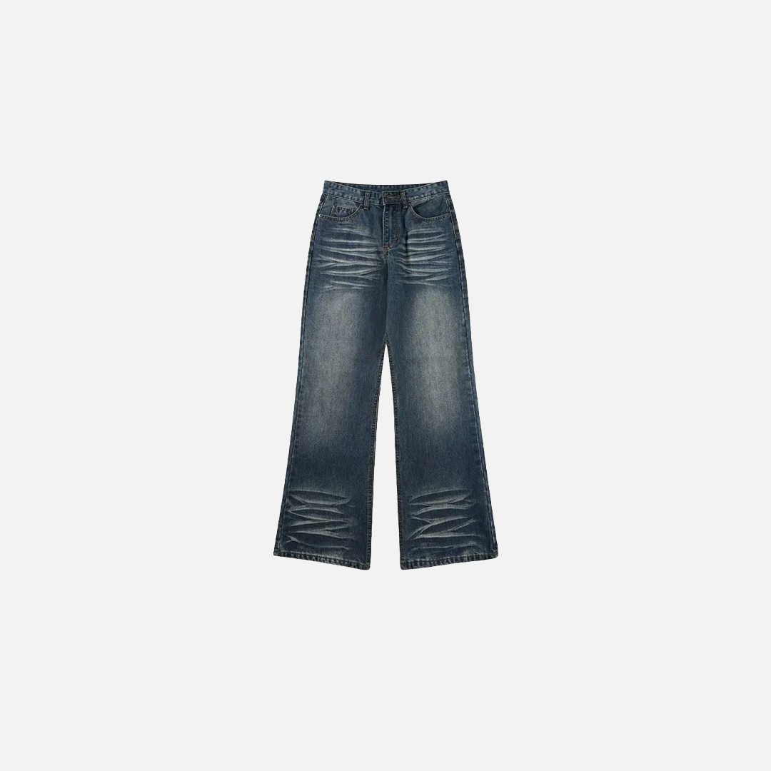 Vintage Slim Fit Schlagjeans