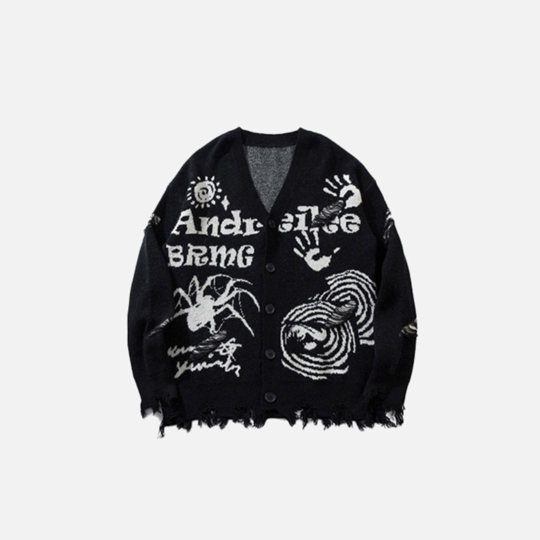 Pullover mit abstrakter Grafik
