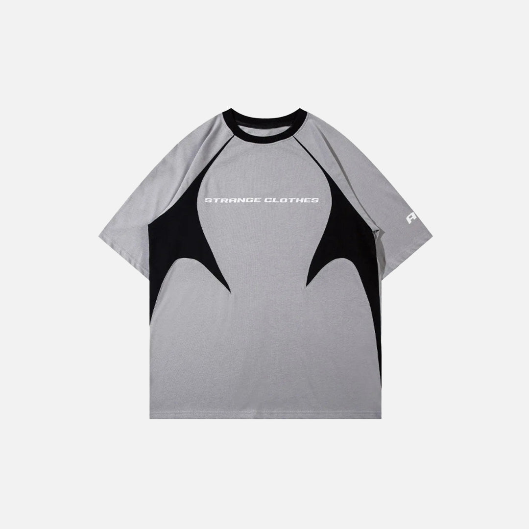 T-shirt raglan à motif abstrait
