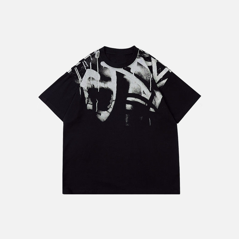 T-shirt graffiti noir