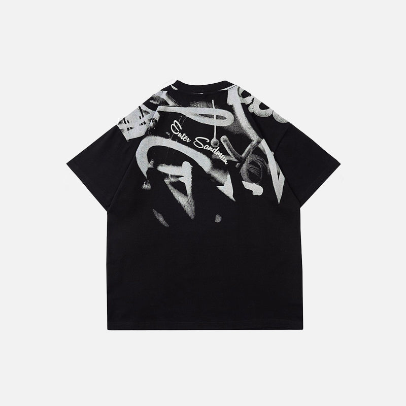 T-shirt graffiti noir