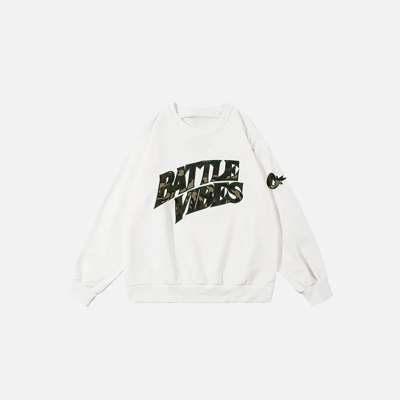 Battle Vibes Camo Sweatshirt