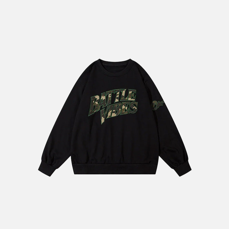 Battle Vibes Camo Sweatshirt