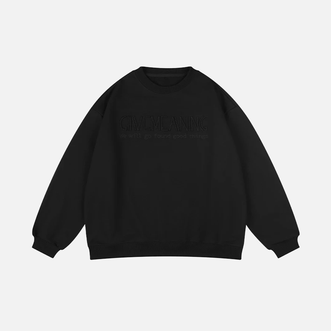 Hochwertiges koreanisches besticktes Sweatshirt