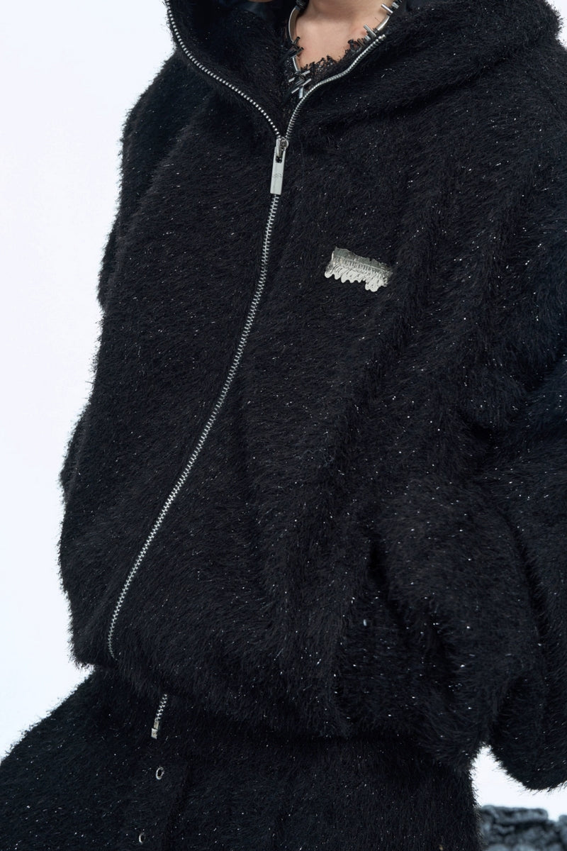 Flauschiger Kapuzenpullover