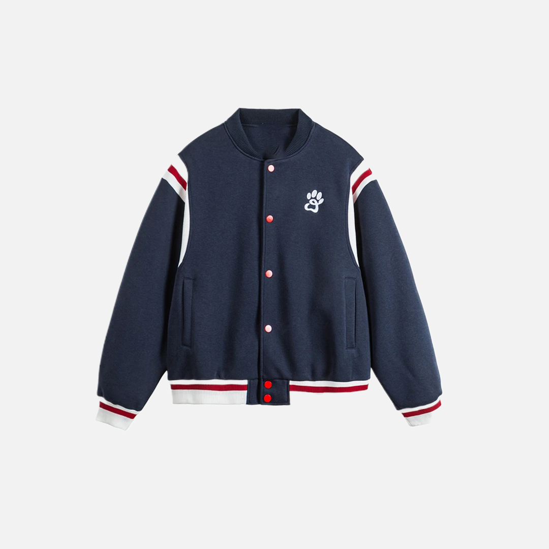 Veste universitaire bomber brodée avec un joli trophée de stade