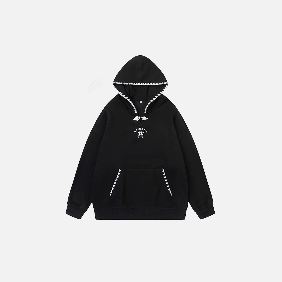 Sweat à capuche oversize confortable en polaire unie