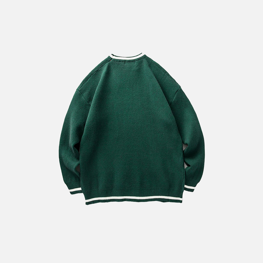 Kuscheliger Pullover mit Buchstabengrafik