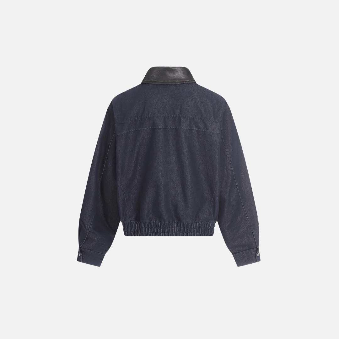 Streetwear Airplane Buckle Design Denim Jacket