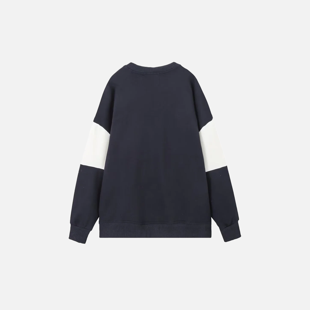 Gemütliches, besticktes Sweatshirt mit Rundhalsausschnitt und langen Ärmeln