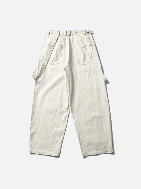 Y2K Jeans aus gewaschener Baumwolle mit abnehmbarem Gürtel
