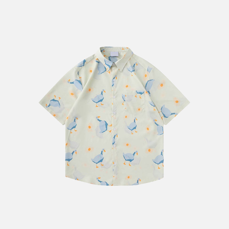 Chemise hawaïenne Goose
