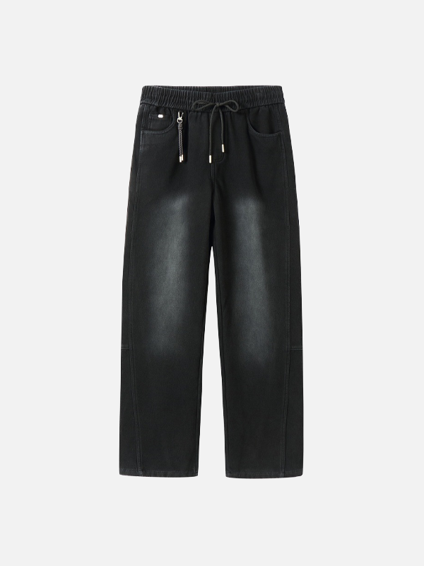 Funktionelle, fleecegefütterte Hose mit geradem Bein