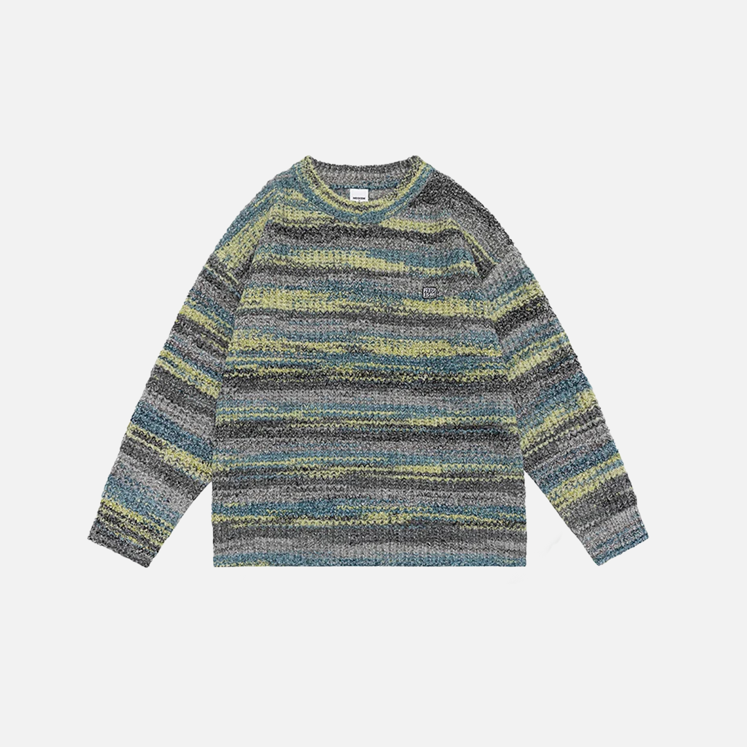 Regenbogenstreifen-Pullover von der High Street