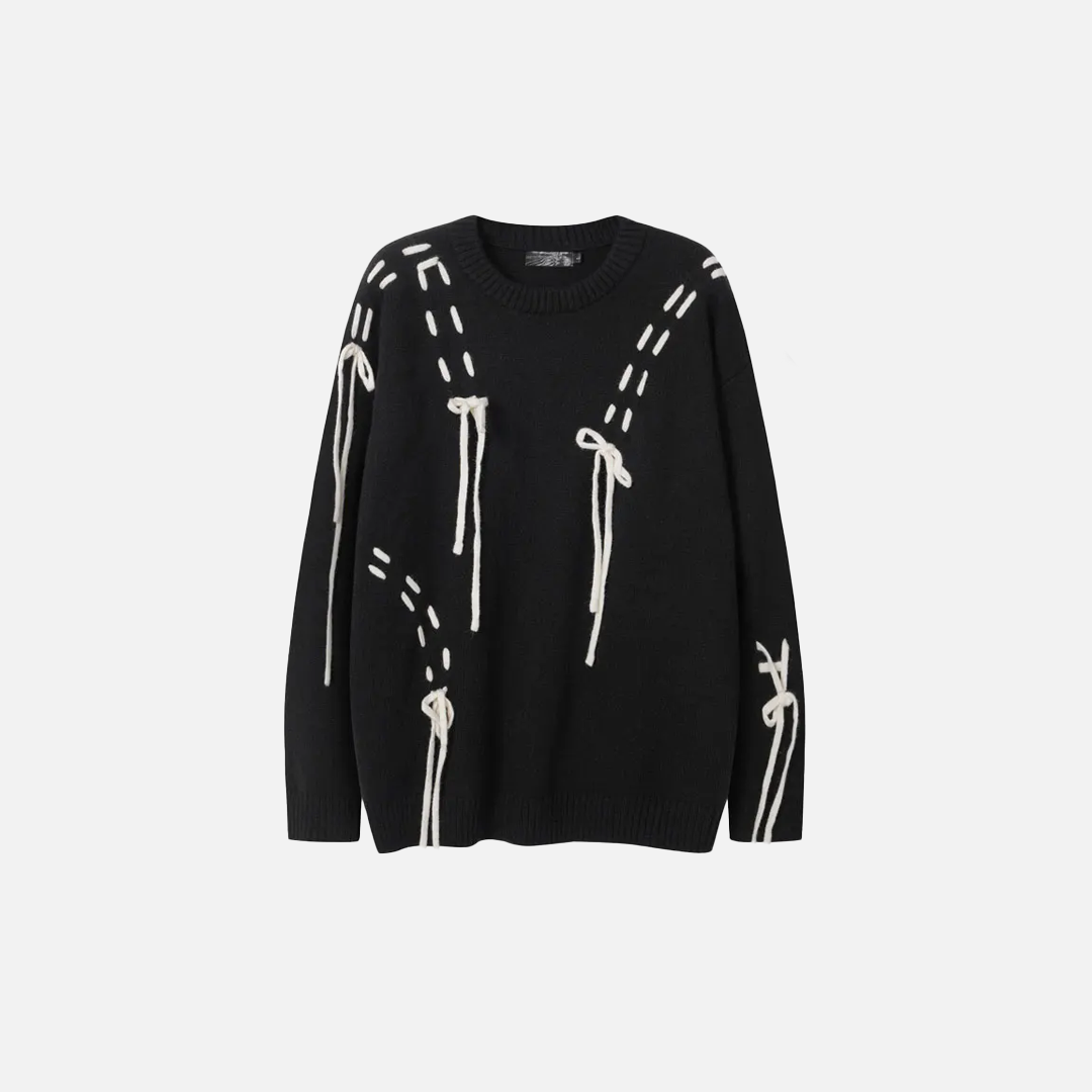 Pull oversize en maille style streetwear pour femme