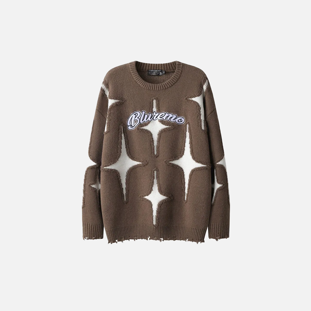 Grunge Hip Hop Knitted Jumper Sweater