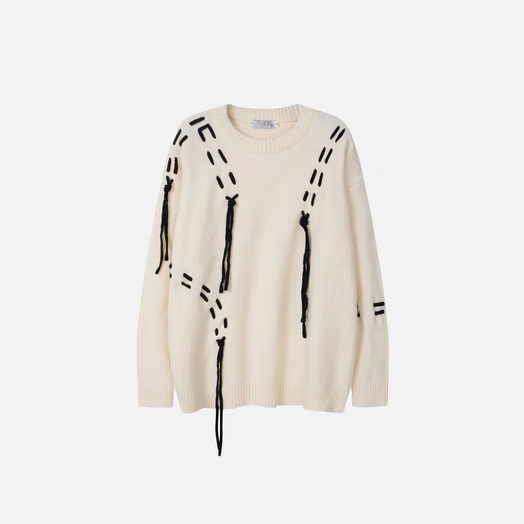Pull oversize en maille style streetwear pour femme