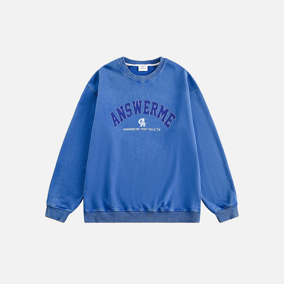 T-shirt vintage à imprimé de lettres coréennes