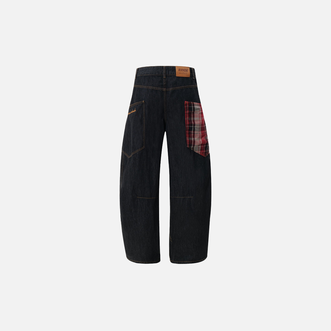 Y2K Einzigartiges Split-Design Straight Leg Cargo Jeans Jeans