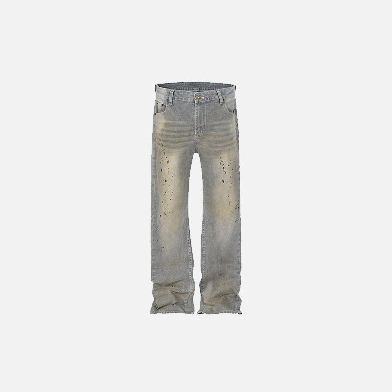 Splash-Ink Washed Jeans