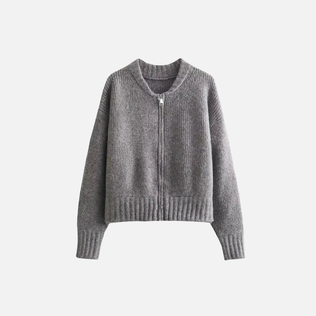 Strickpullover mit Rundhalsausschnitt