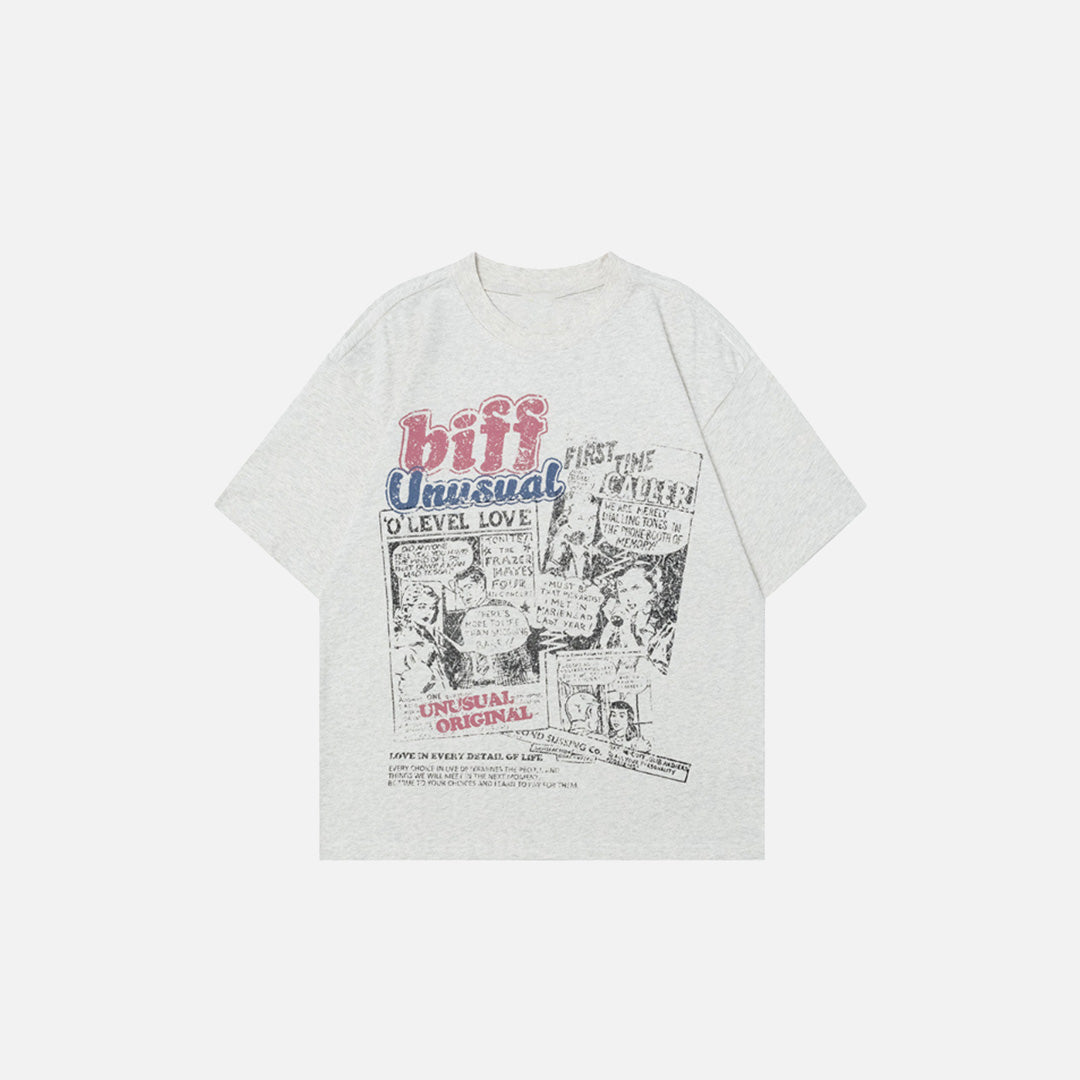 Vintage American Style Loose Fit T-Shirt