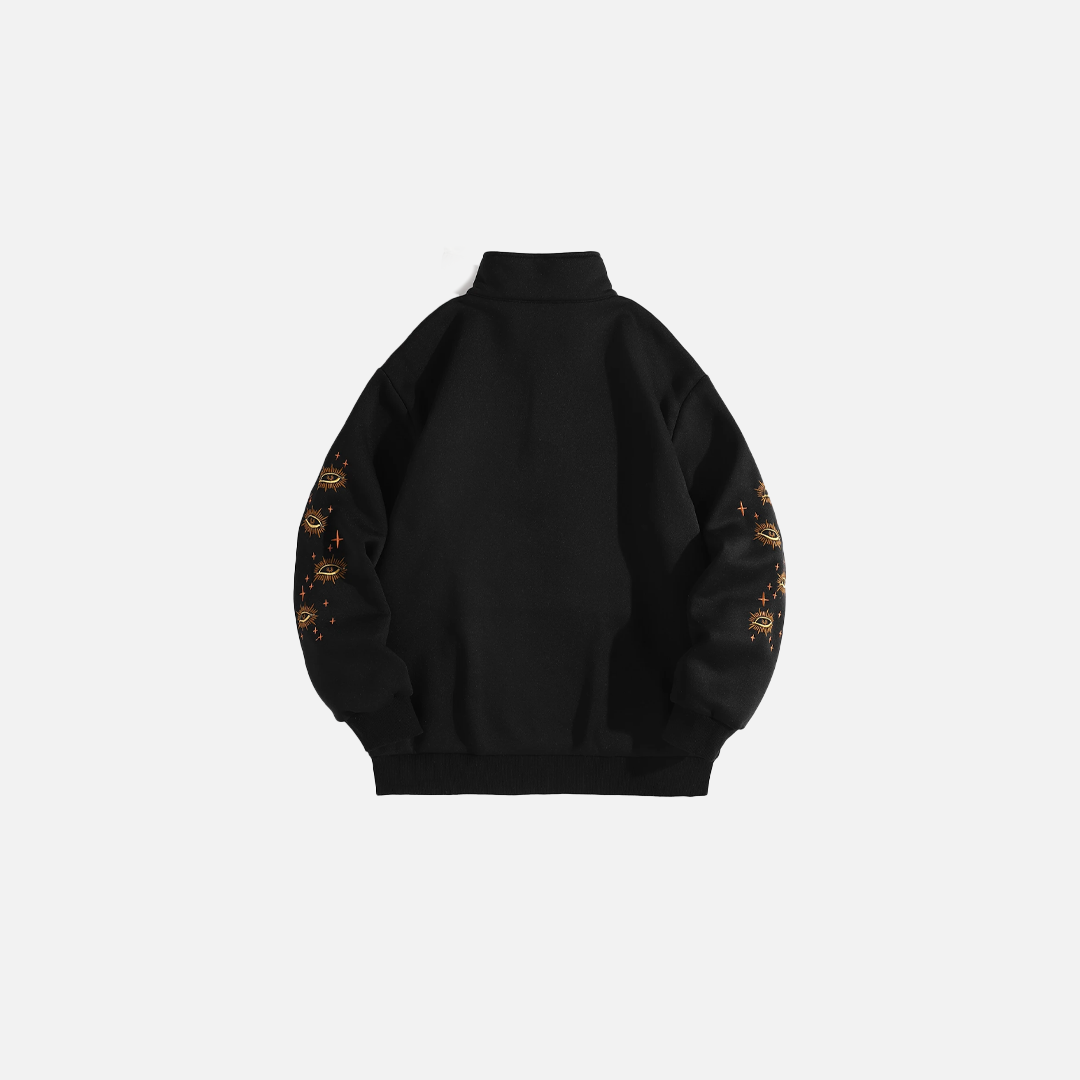Gemütliches Fleece-Sweatshirt mit Sternenmuster