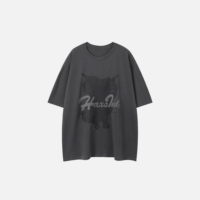 Gothic Cat Loose T-shirt