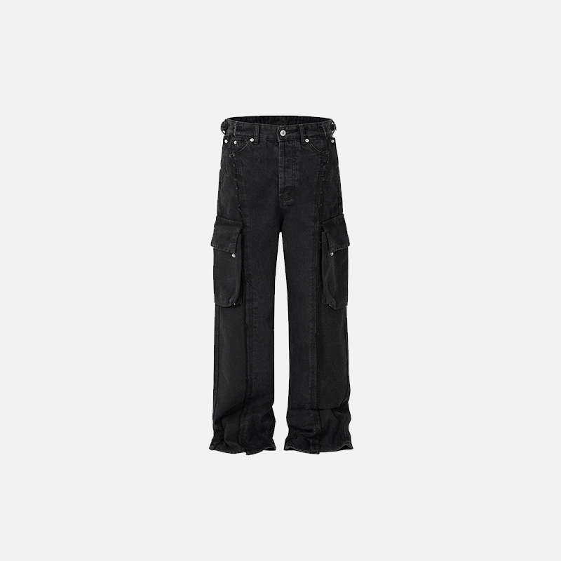 Weit geschnittene Jeans mit mehreren Taschen