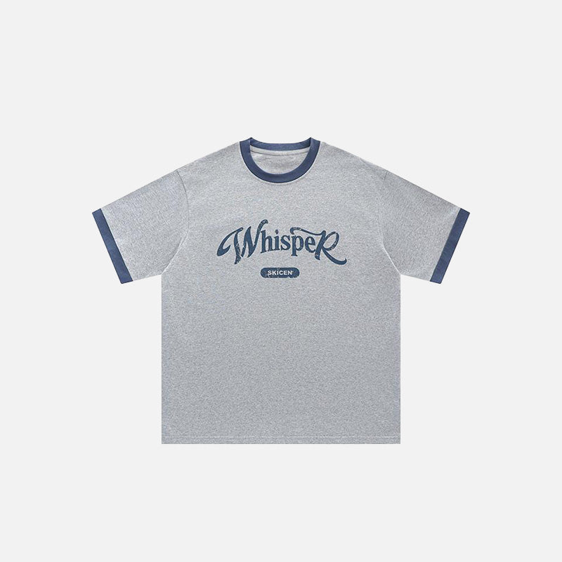 Oversize-T-Shirt mit lockerem Buchstabenprint
