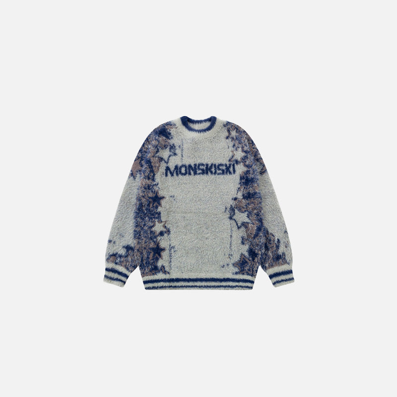 Retro-Strickpullover im Alpenstil