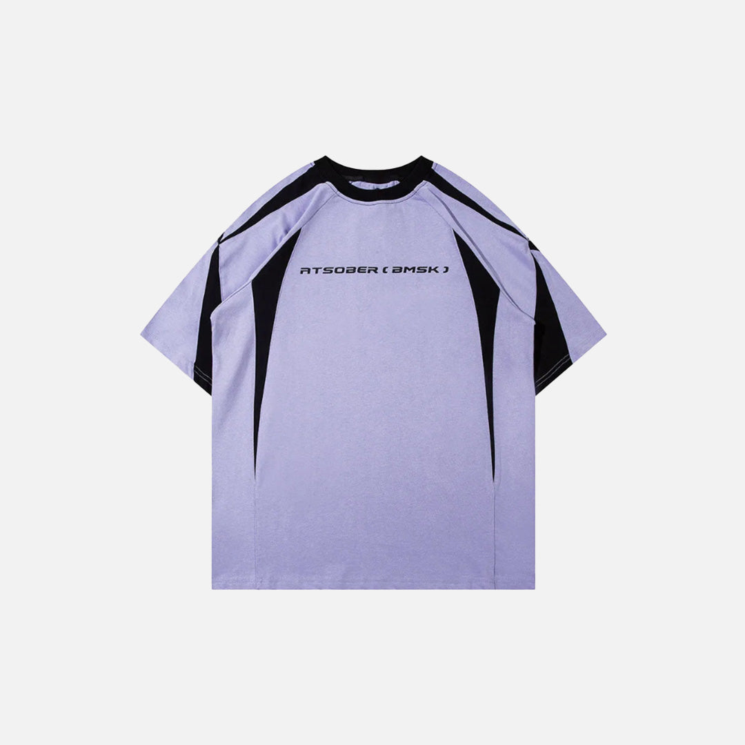 T-shirt Sharp à empiècements fendus