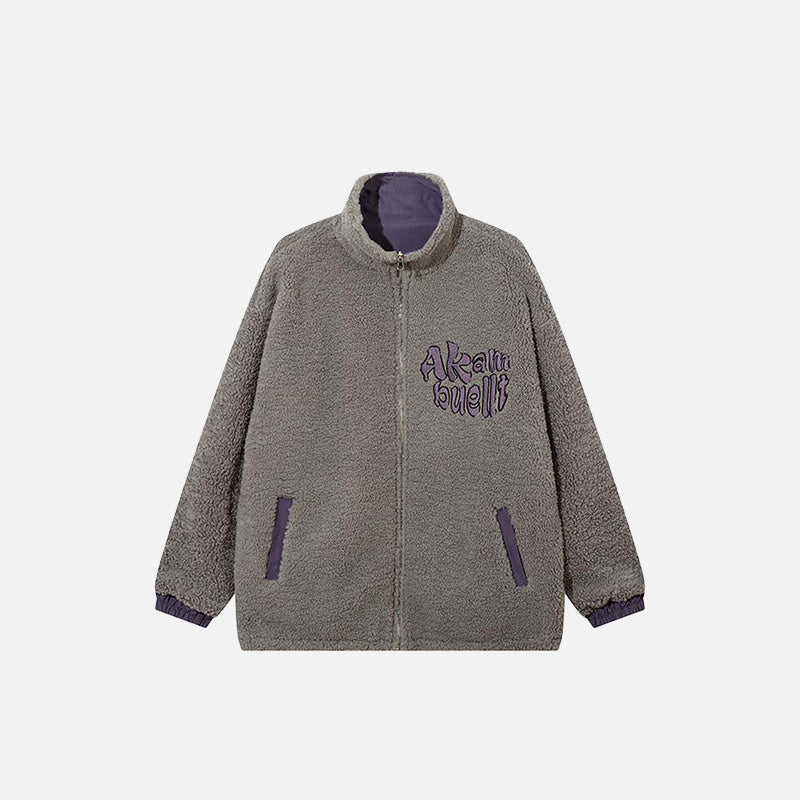 Flauschige Fleecejacke mit Reißverschluss