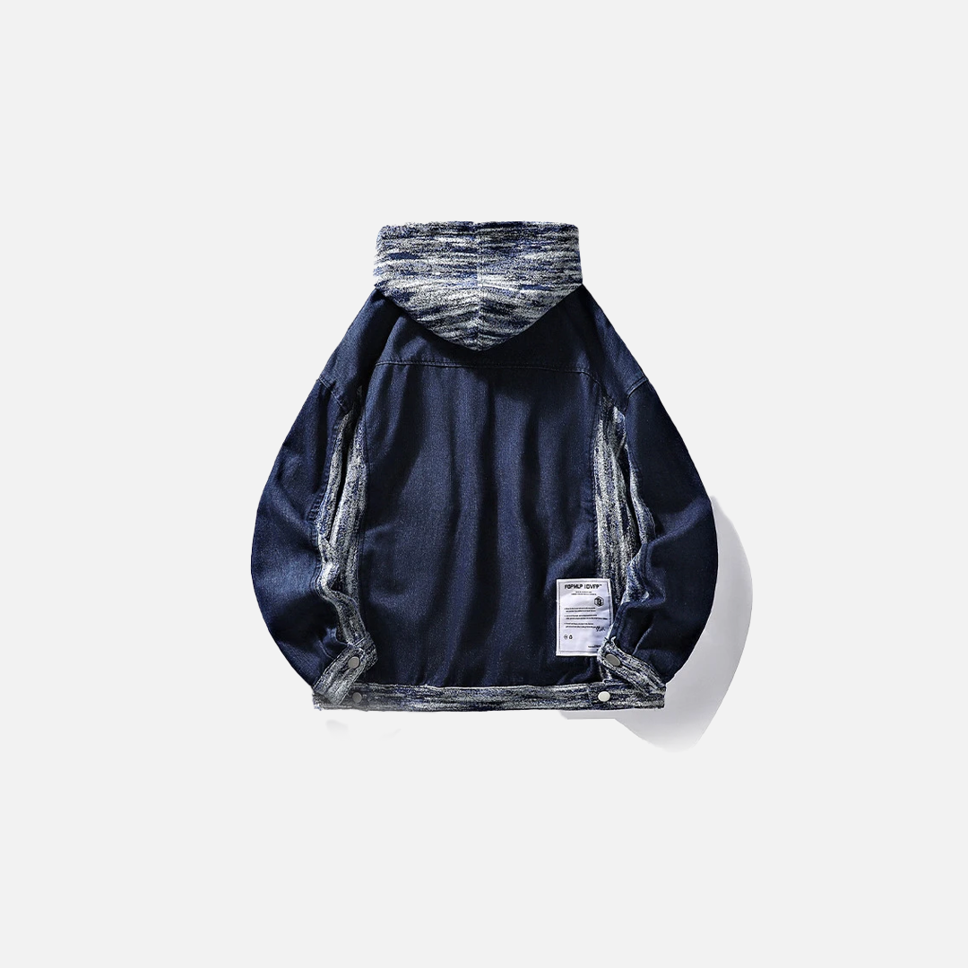 Amerikanische Retro-Jeansjacke mit Spleißung