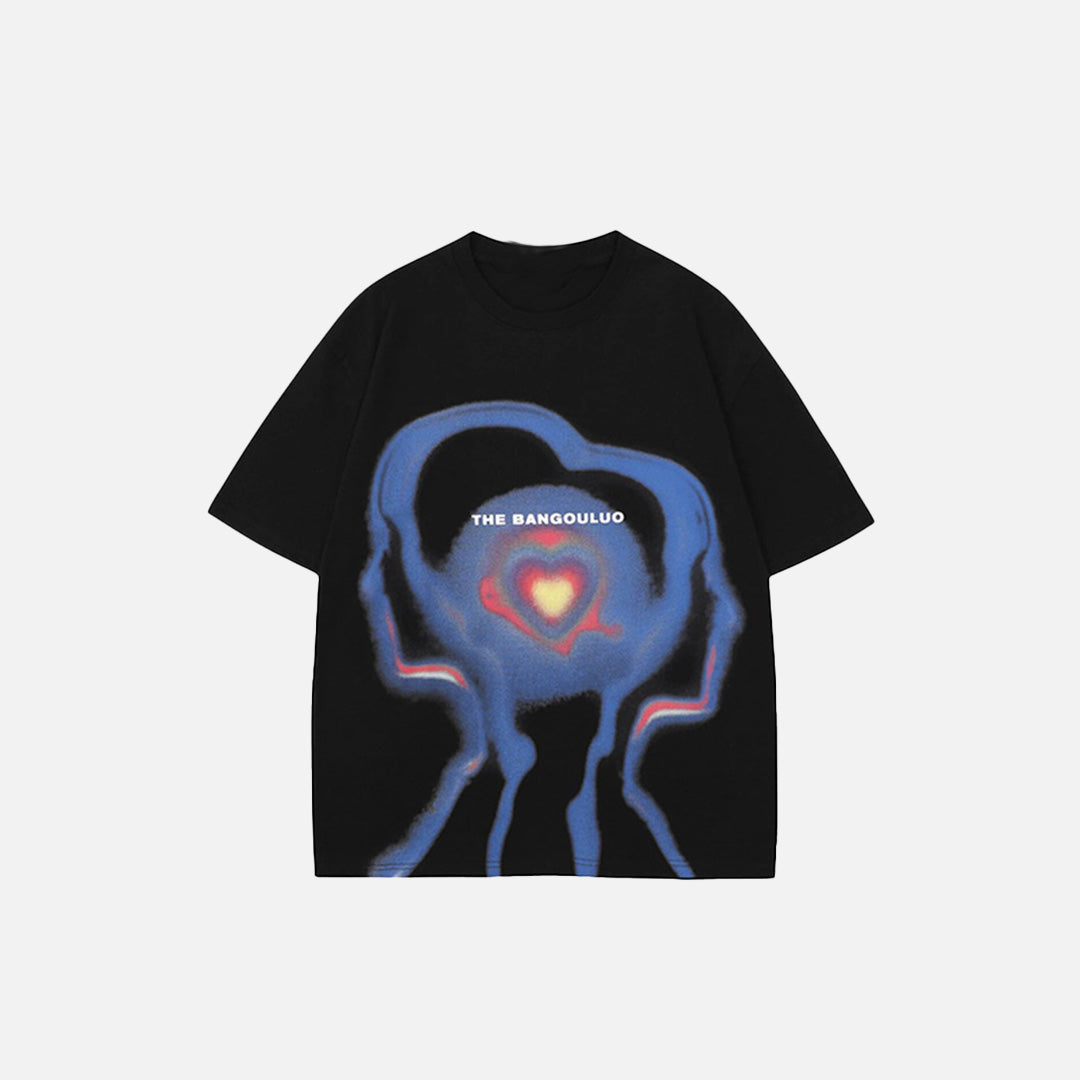 T-Shirt mit dem Aufdruck „Herzliche Gedanken“