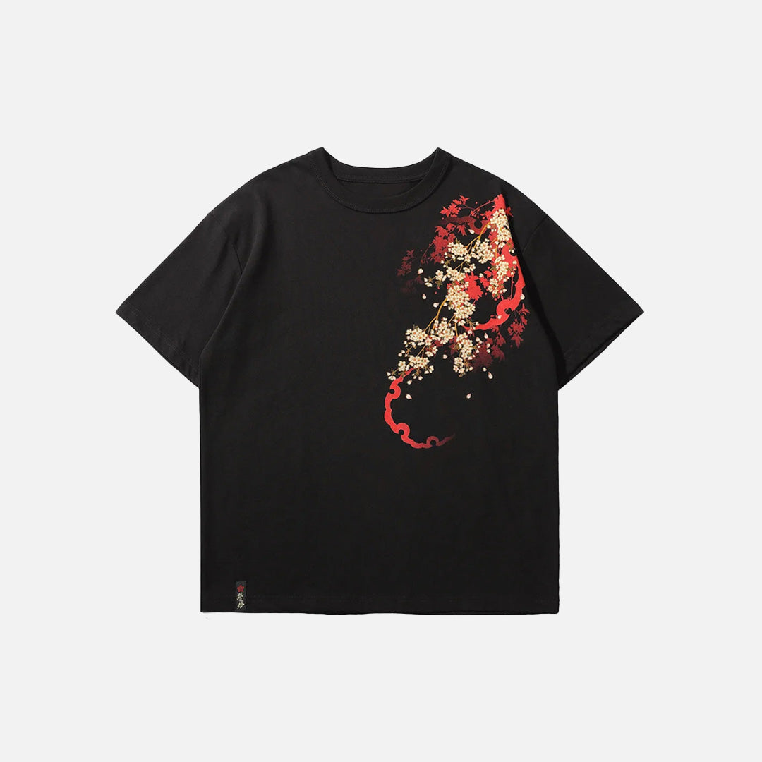 T-shirt Samurai Spirits With Blossoms
