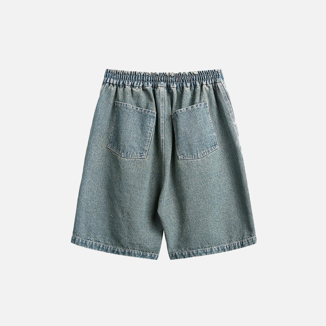 Divine Print Denim-Shorts