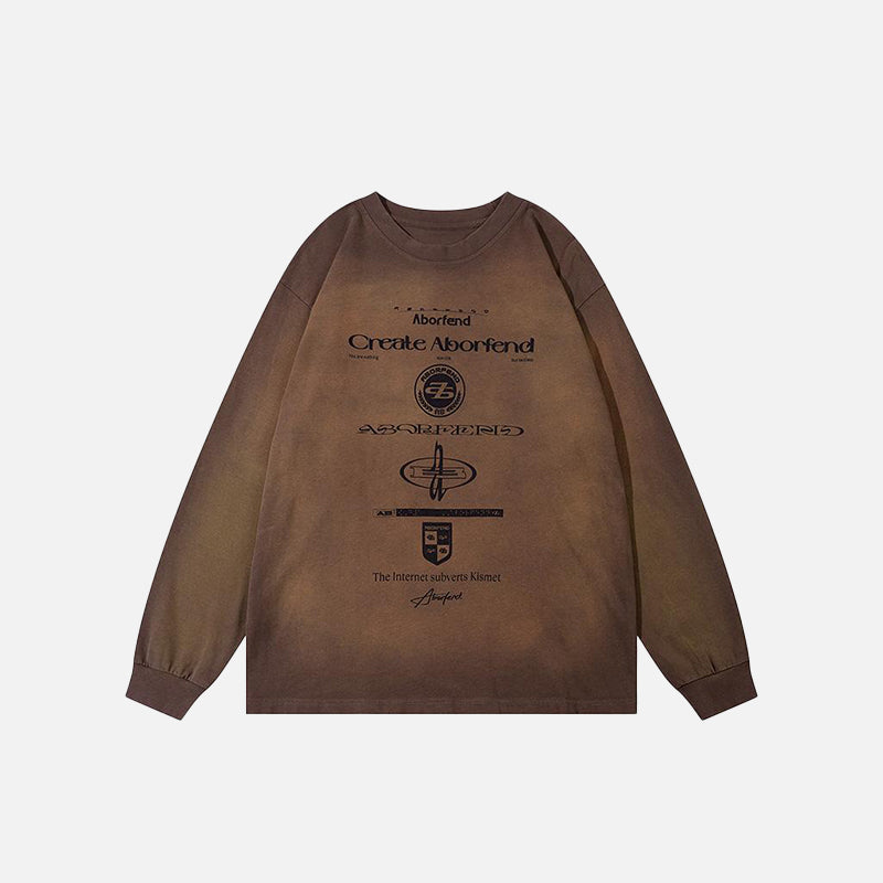 Sweat-shirt oversize délavé vintage